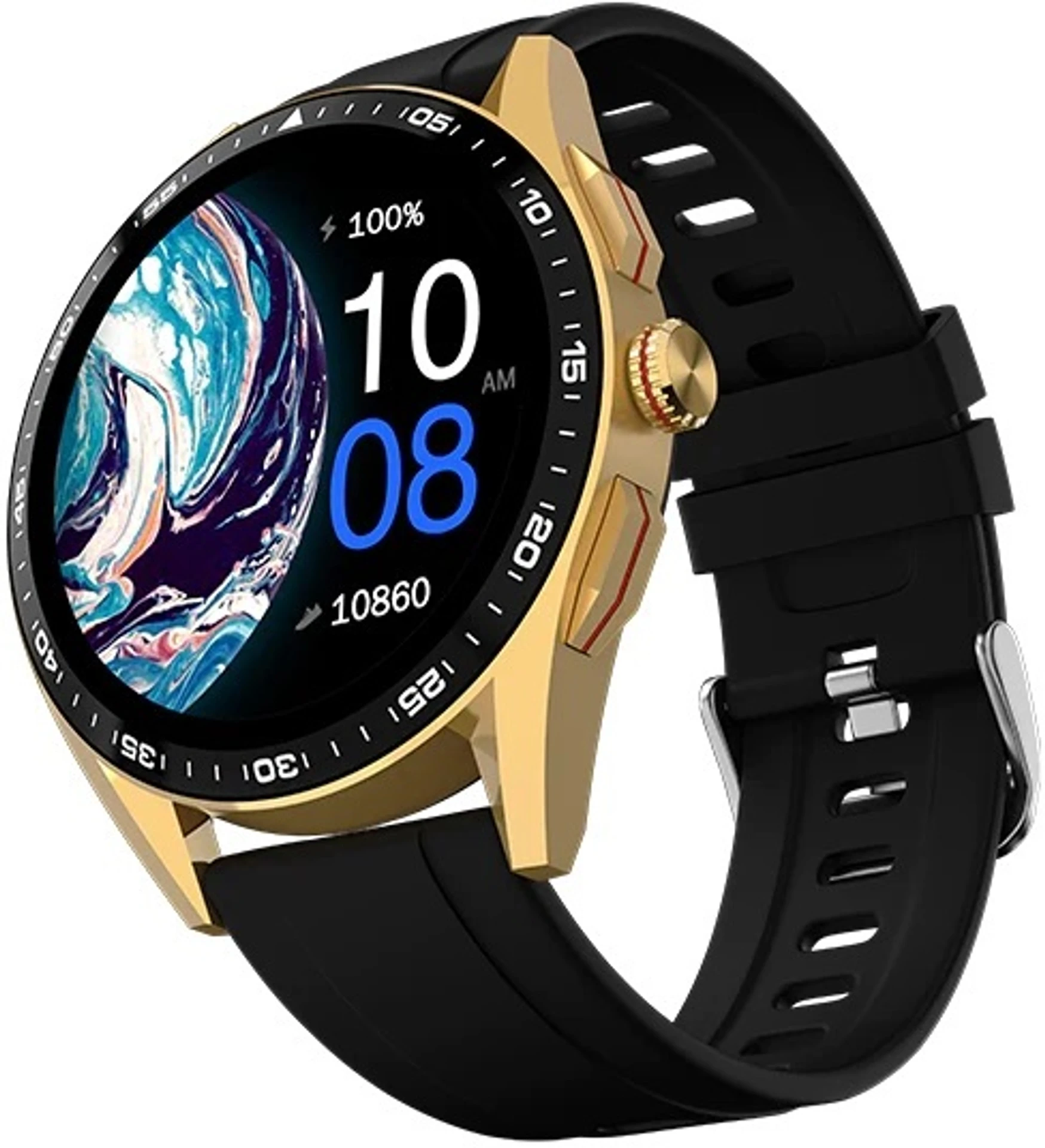 Fire-Boltt Invincible Plus smartwatch featuring a 1.43 AMOLED display